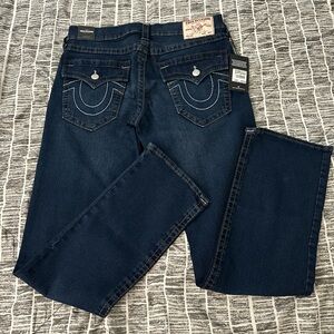 True Religion mens Dark Blue Denim Jeans